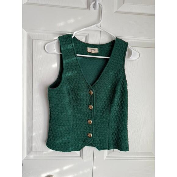 Anthropologie Tops - Antropologie Porridge green smocked button front blouse